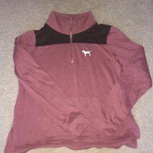 VICTORIAS SECRET PINK Sweatshirt/Half Zip